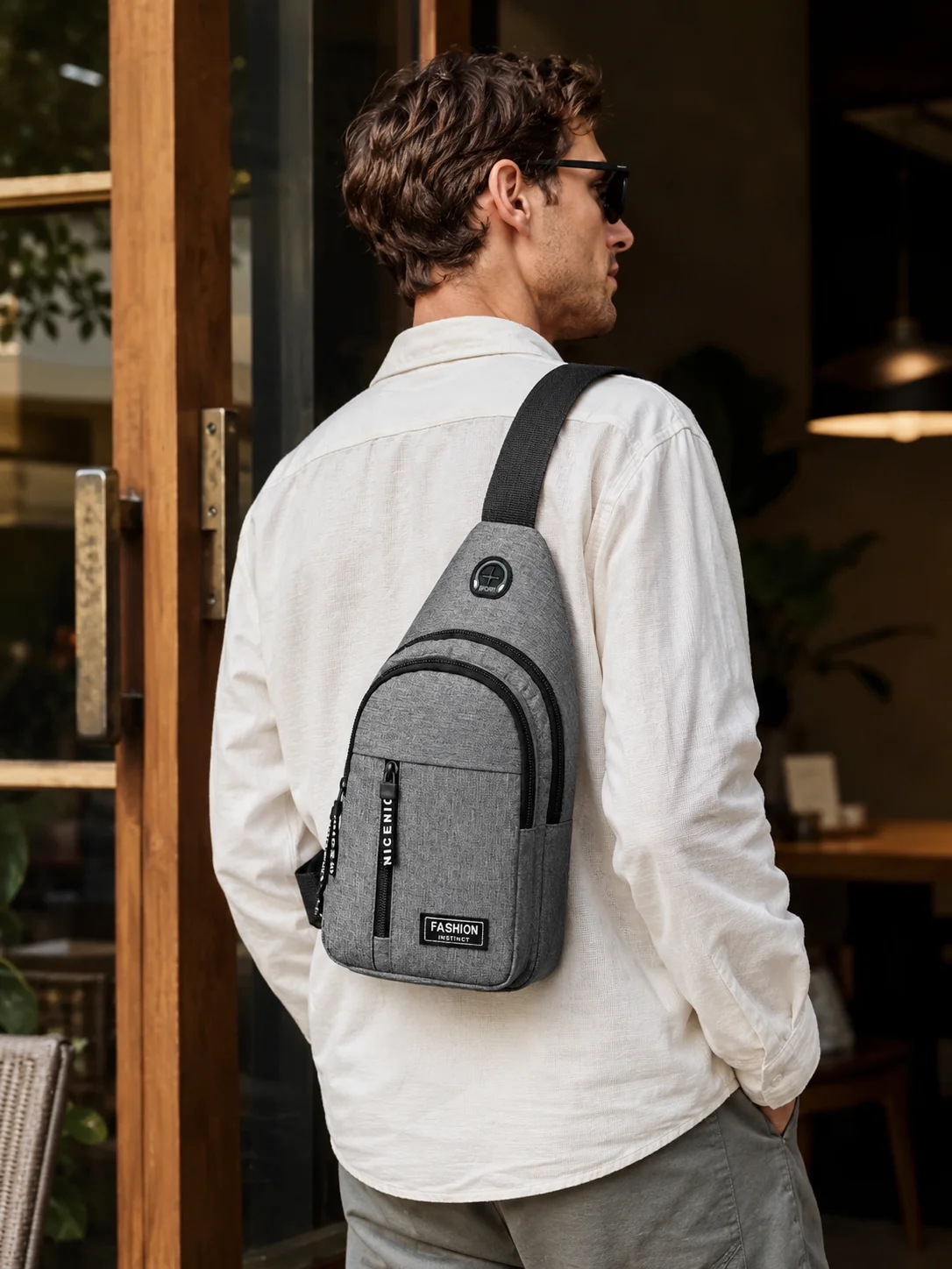 Fashion Crossbody Chest Bag Waterproof Shoulder Backpack for Men