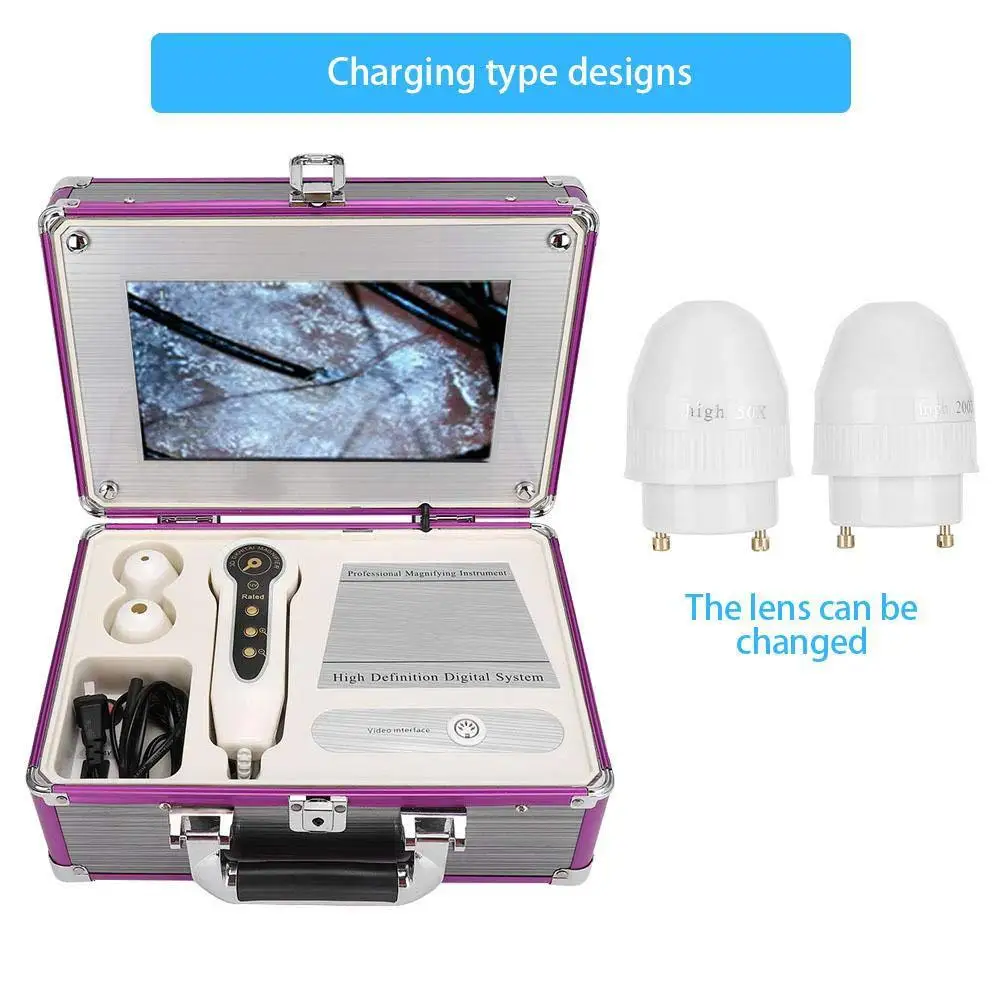 Multifunctional 10-inch Plug-in Charging Skin Hair Detector Scalp Detector Hair Follicle Hair Tester