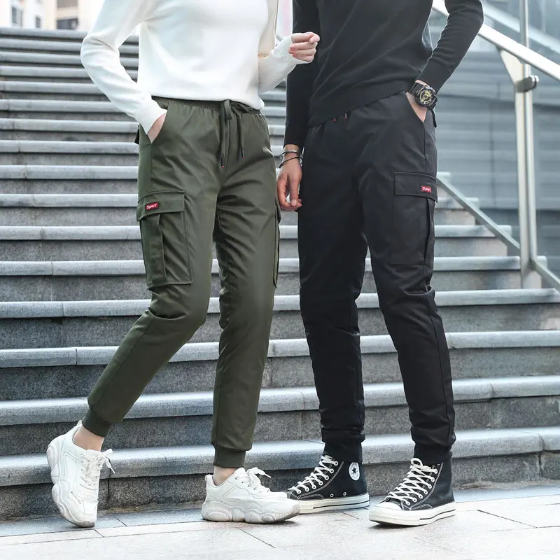 Couples Winter Pants Mens 90% White Duck Down Padded Cargo Pants for Men & Women Pockets Snow Pants Warm Down Trousers  PT-454