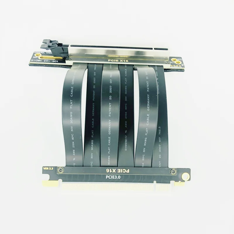 ASUS TUF Gaming PCIe 3.0 X16 Riser Cable Hollow out Cooling Design High Speed 90 Degree Adapter Flexible Extender Card Port