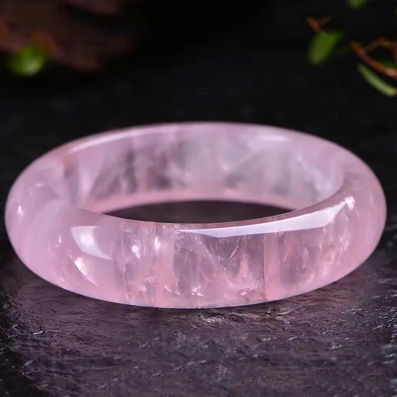 Wholesale JoursNeige Fine Pink Natural Crystal Bangles Beauty Bracelets for Girl Women Gift Lucky Crystal Bracelet Jewelry
