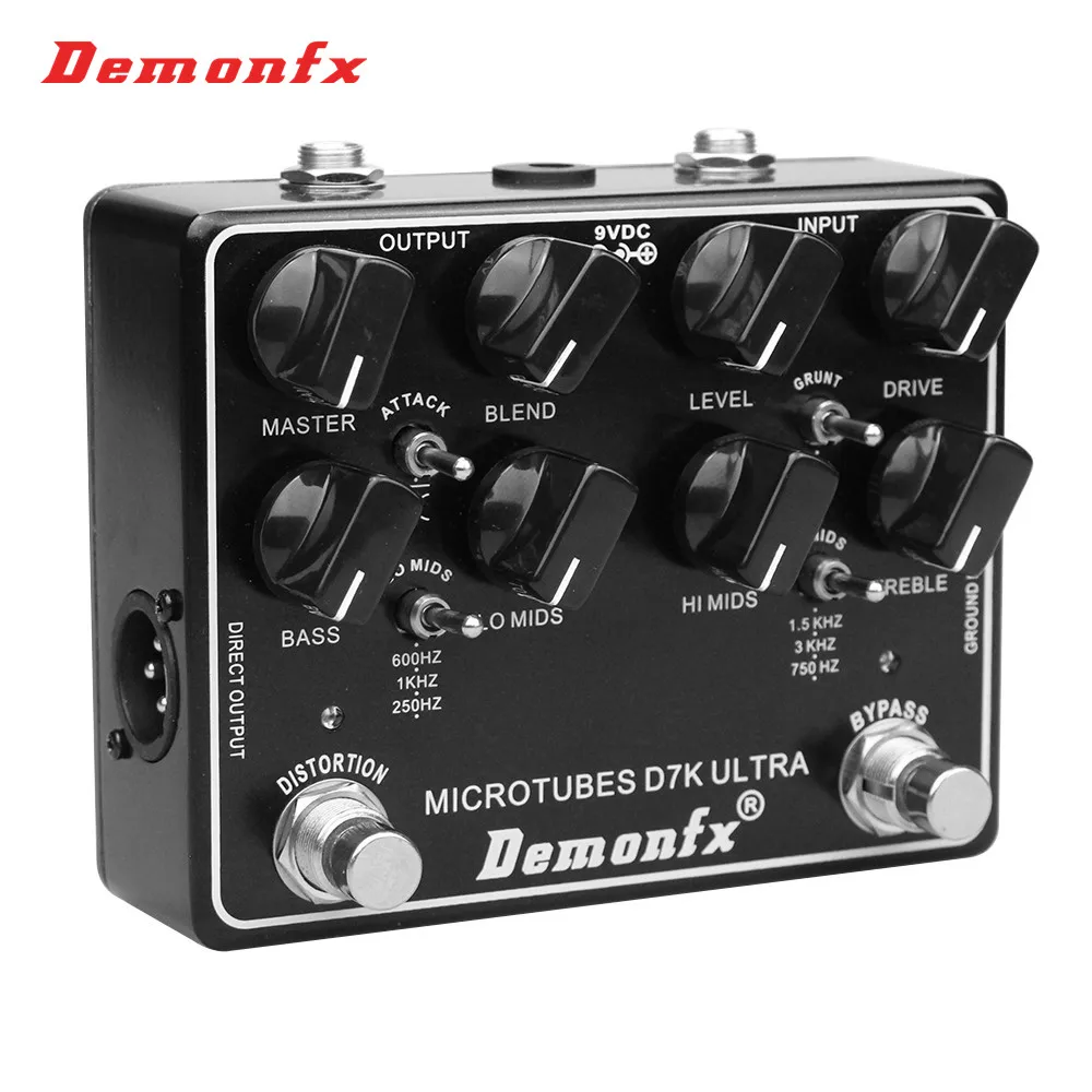 Demonfx High Quality Bass Effect Pedal Microtubes D7K Ultra V2 Bass Preamp And Super Symmety Compressor Pedal DemonFX