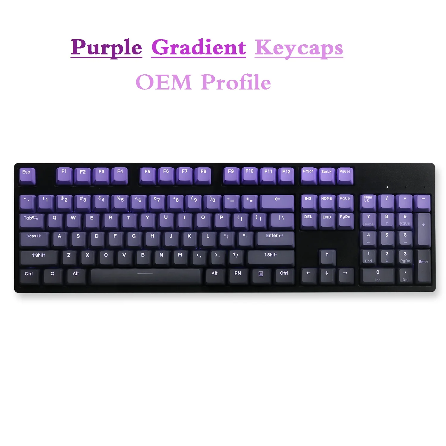 Purple Gradient Keycaps OEM Profile Key-cap For Mechanical Backlit Keyboard For GK61 GK64 RK858 AKKO3098 Custom Mx Switch Keys