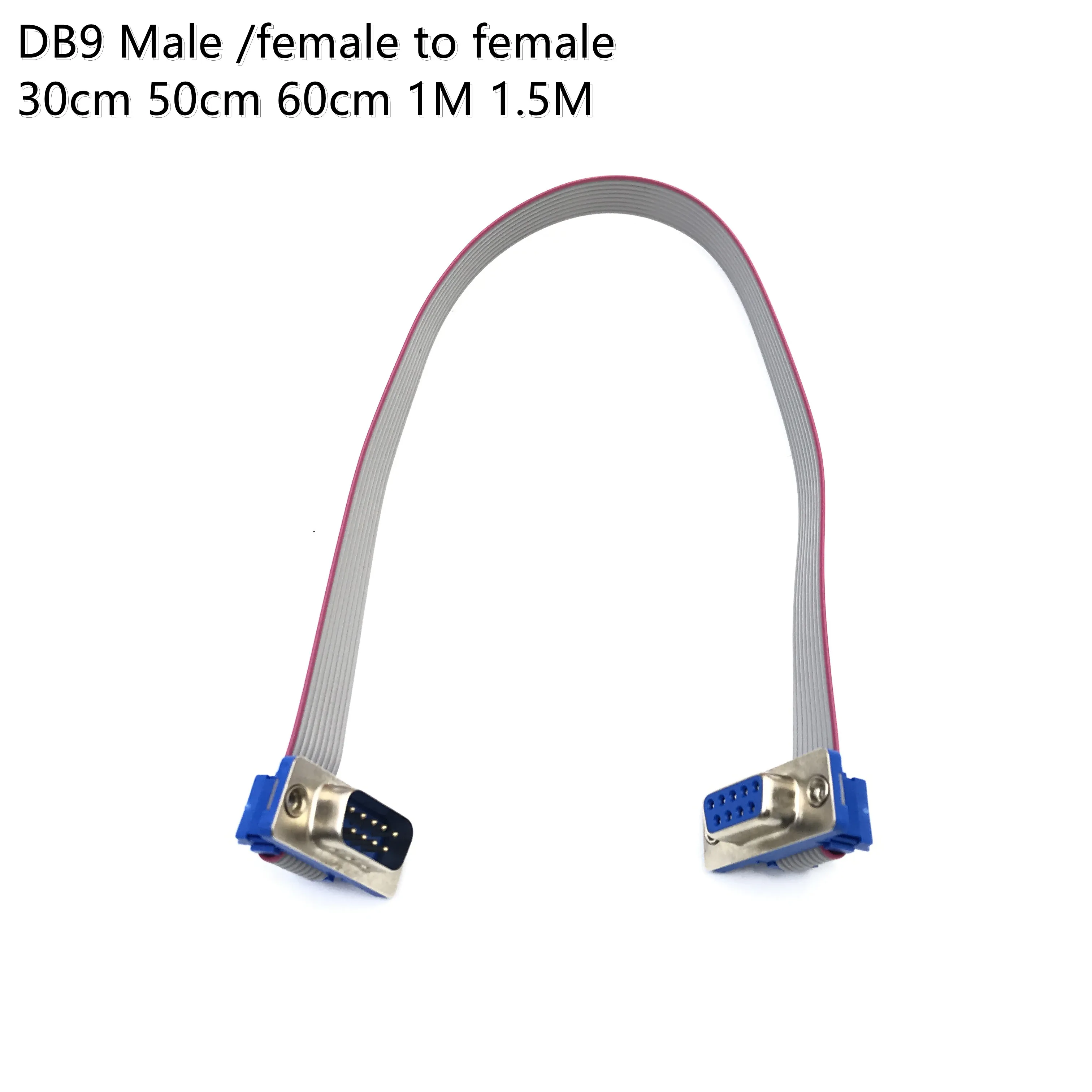 DB9 MALE to FEMALE CABLE D-Sub serial port connector adapter rs232 com Extension Cable  20CM 50CM 1M 1.5M