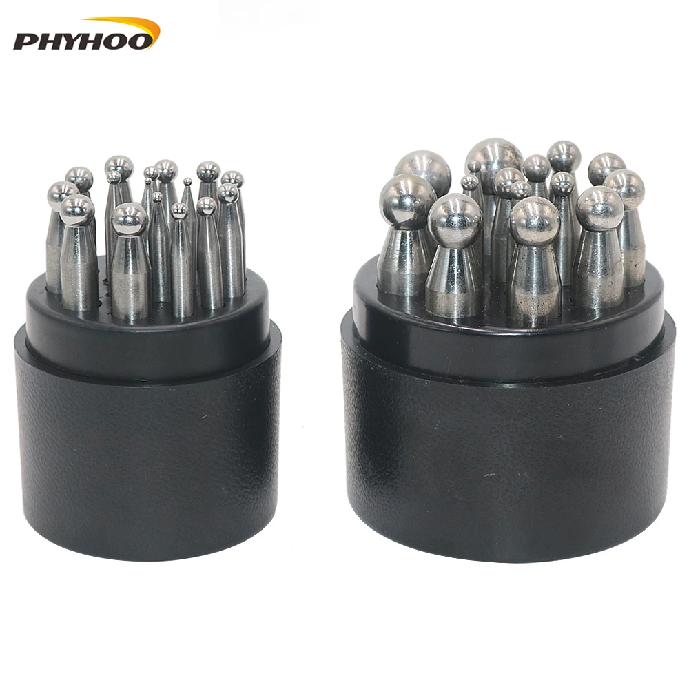 PHYHOO High Quality Round Head Punching Drill Gold Silver Copper Bells Jewelry Making Tools