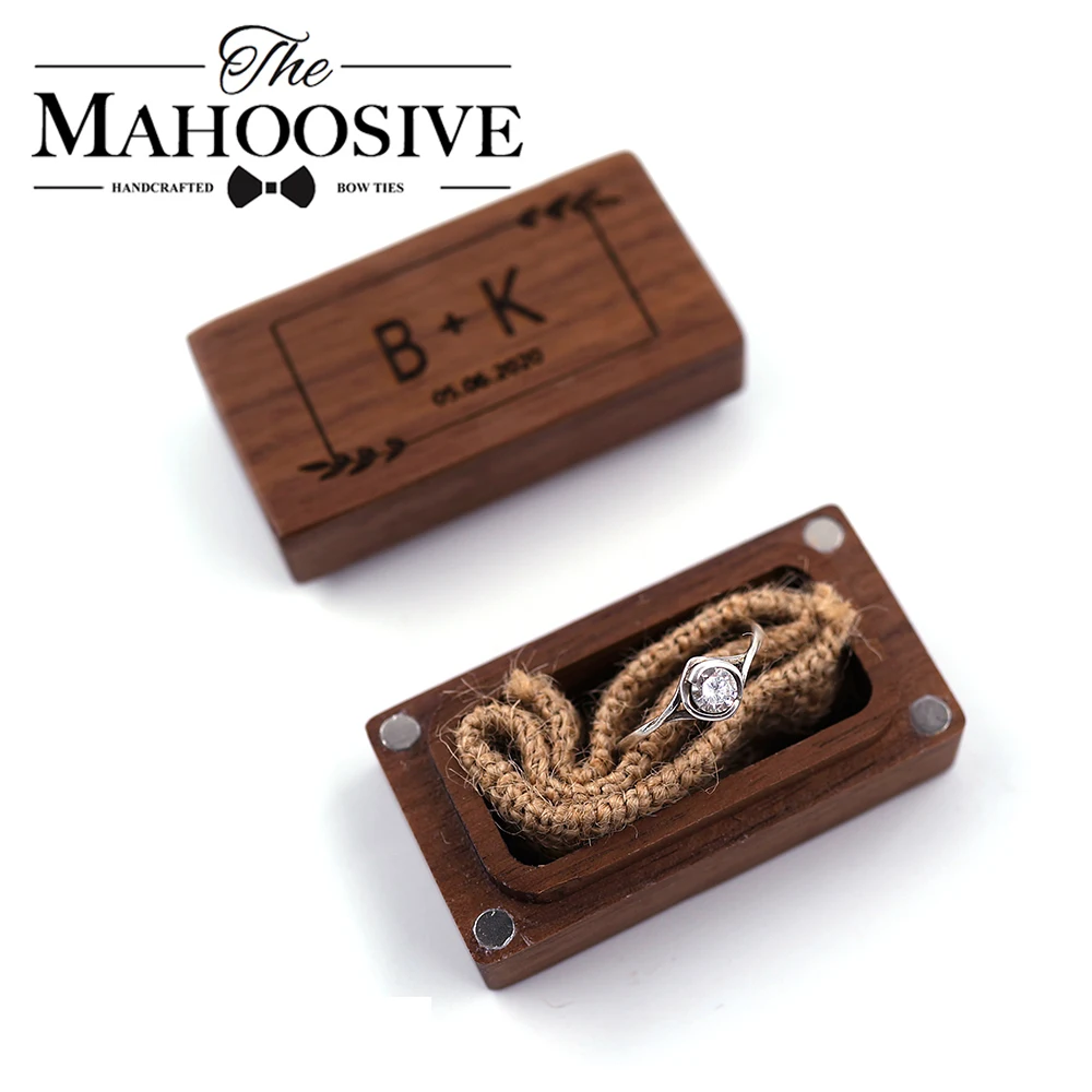 Wedding Personalized Custom Ring Box Rustic Wedding Ring Box,Wooden Ring Holder Ring Bearer Engagement Box