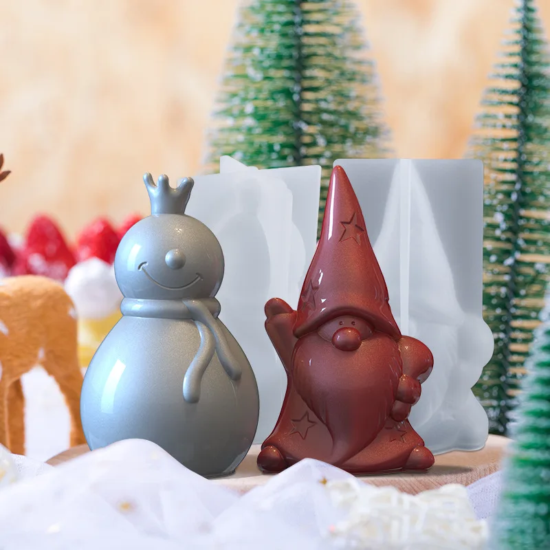 Christmas Series Snowman Santa Claus Epoxy Resin Mold Handcraft Resin Moulds Jewelry Tools Jewelry Accessories