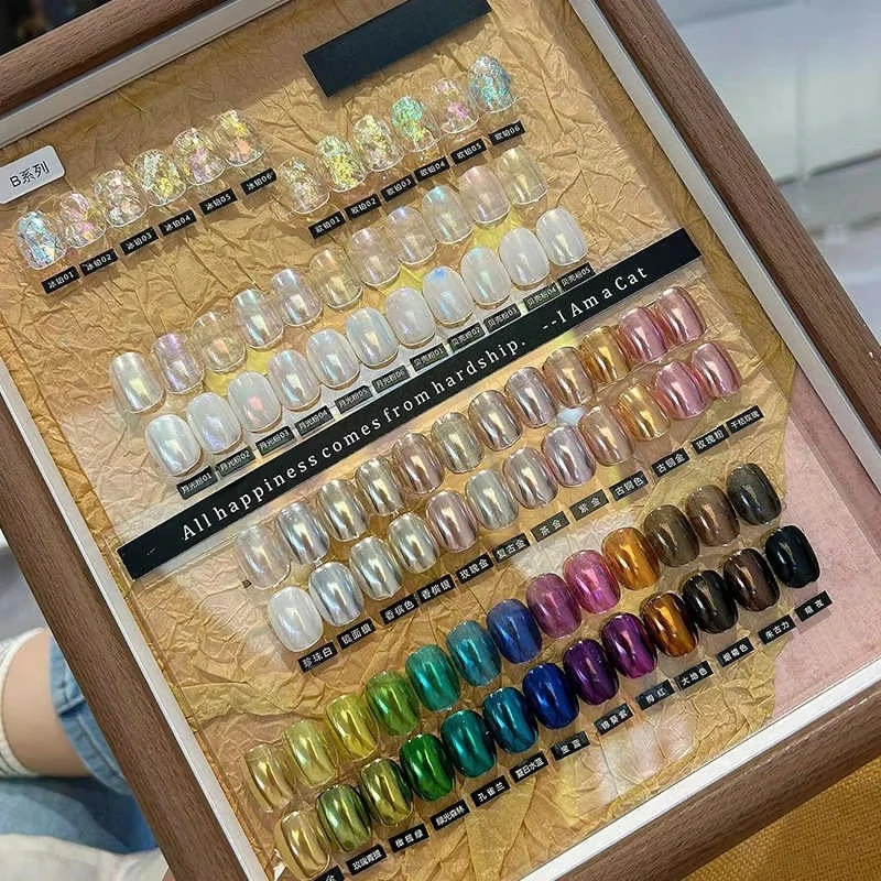Multicolor Magic Mirror Powder Nail Art Kit 48 Colors Super Fashion Metallic Feel Hot Item for Nail Salon Wholesale