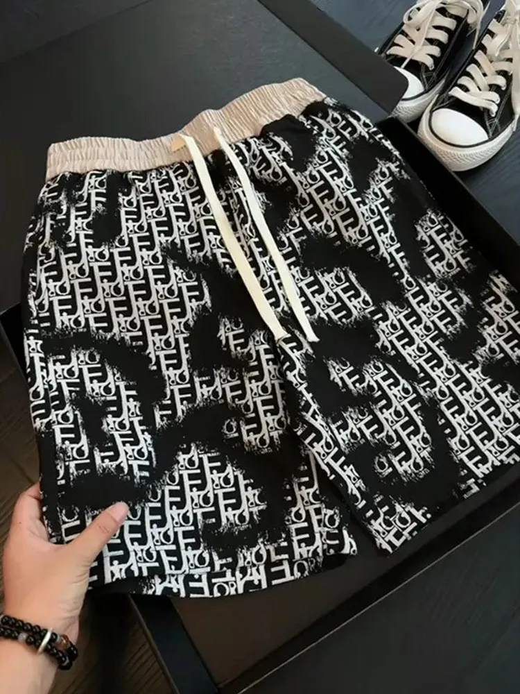 Loose American Style Men's Short Pants Five Parts Summer Outdoor Wear Casual Loose Beach Shorts for Young Men