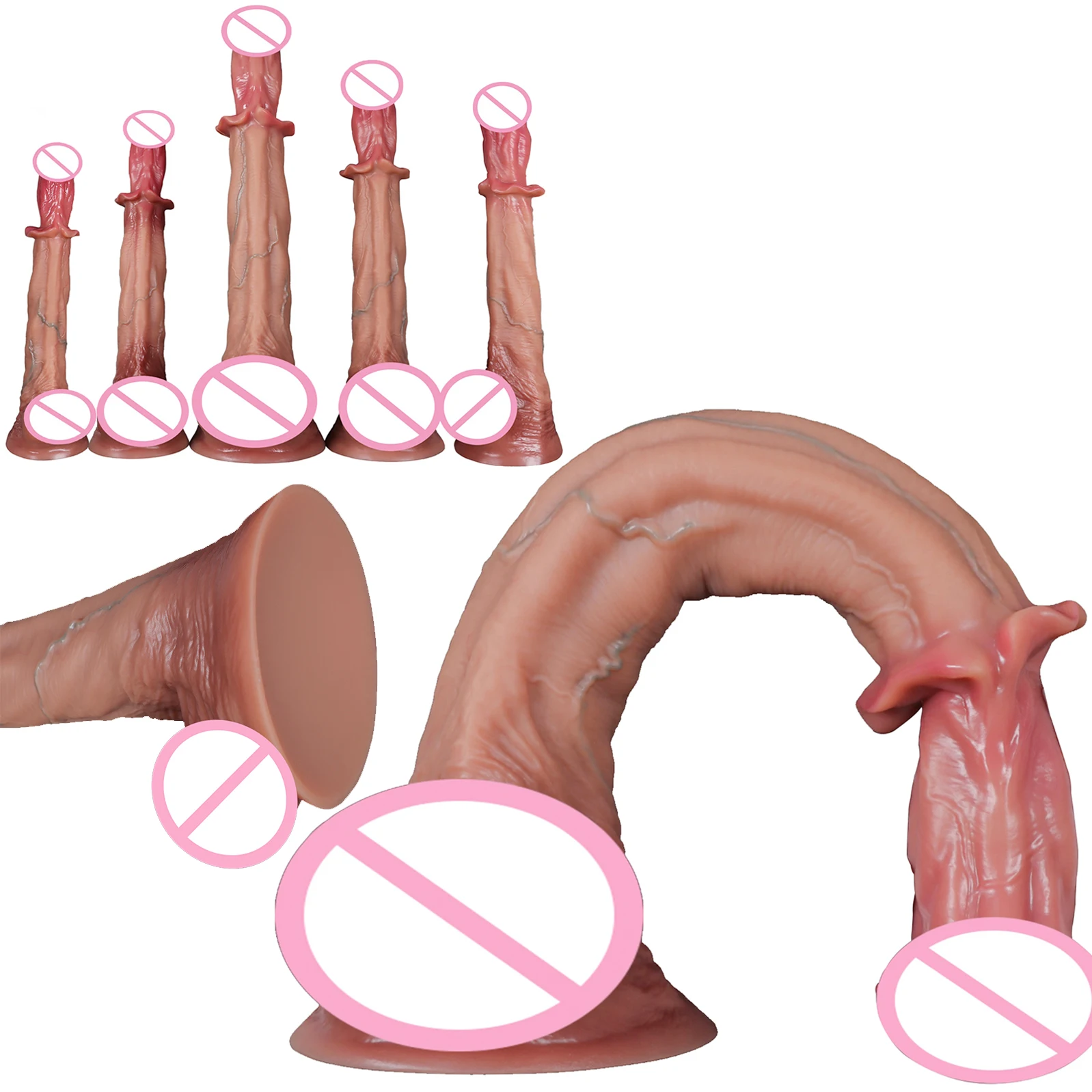 Horse Knot Dildo XXL Monster Dildo Realistic Hem Flexible Penis 3.2kg Huge Dick Adult Sex Toys For Women Gay Vagina Massage Cock