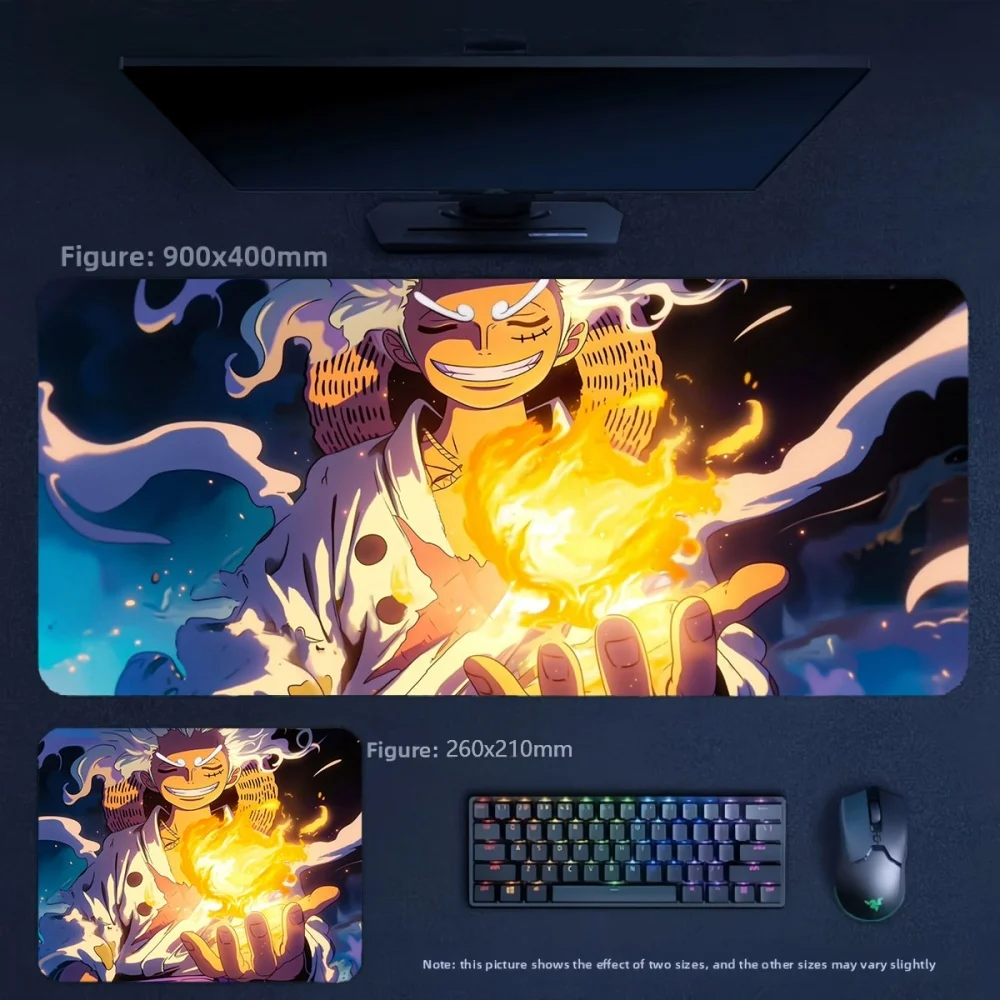 Cartoon Anime ONE PIECE Luffy Leather Mouse Pad High Definition Printing Precision Edge Locking High Quality Leather Table Mat