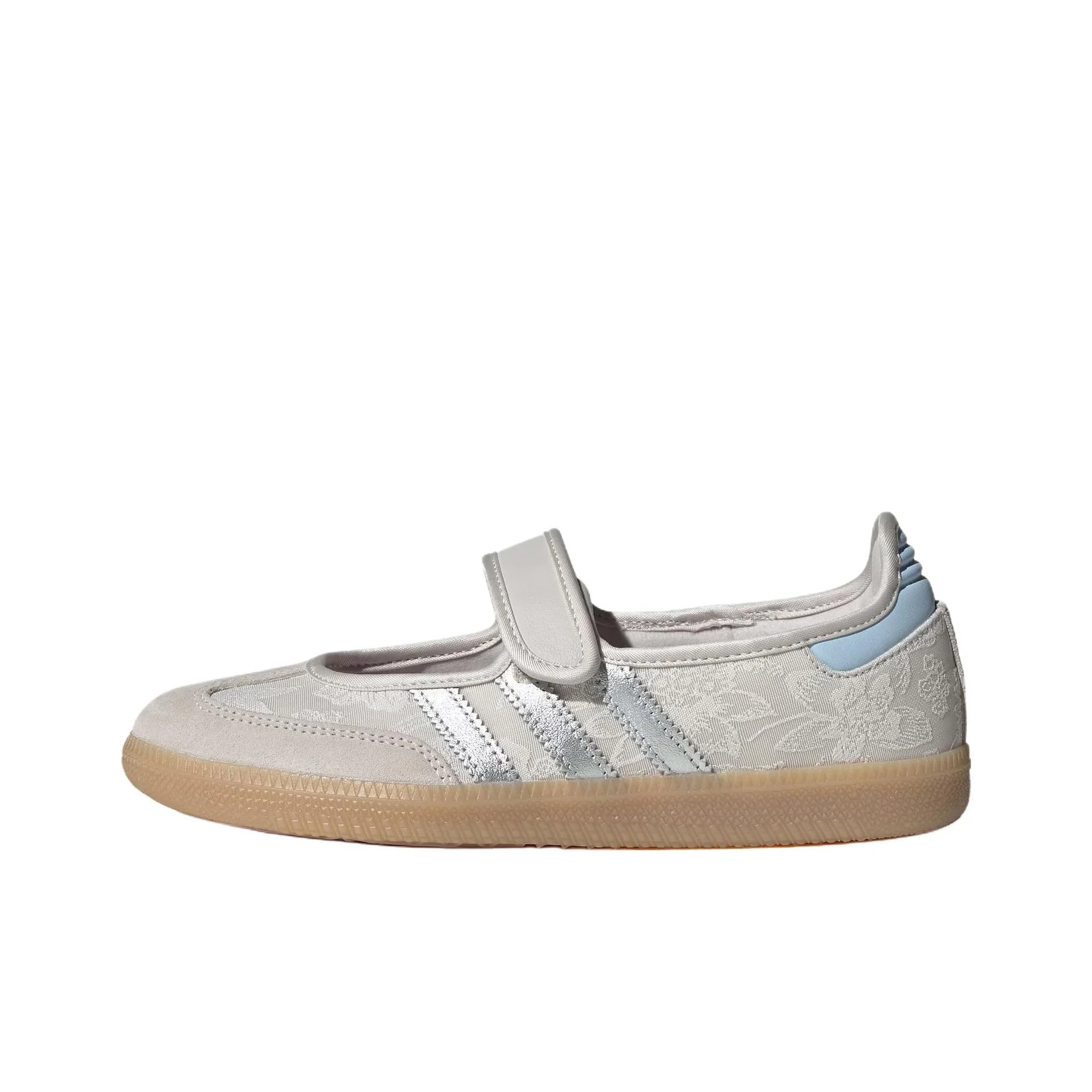 Adidas Originals x LIBERTY LONDON Samba Jane Flat Mary Jane Shoes Women's Gray IH6978