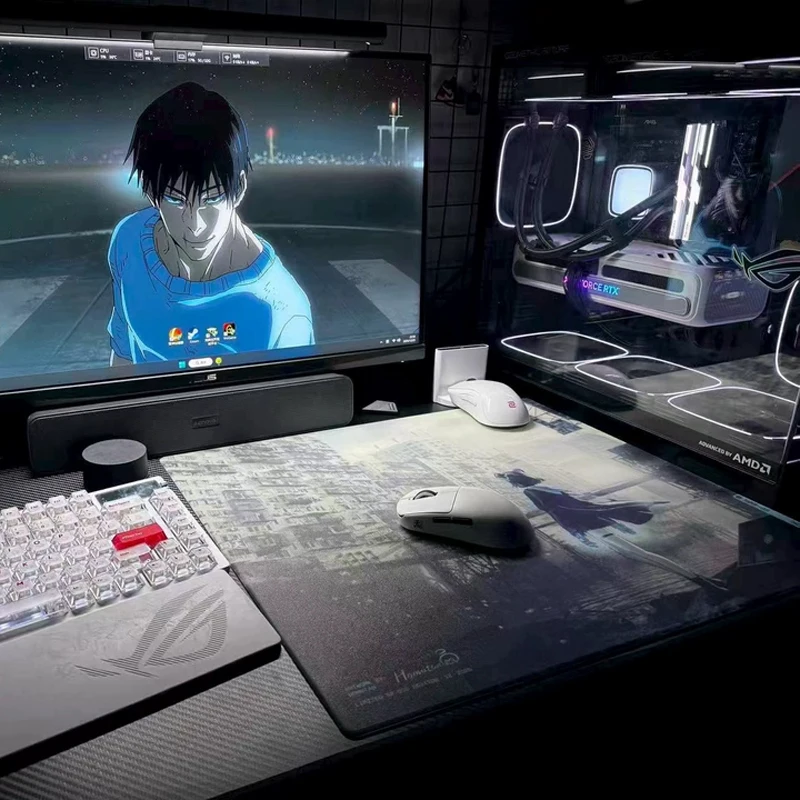 WALLHACK SP005 YUME Gaming Mouse Pad Tempered Glass Gaming Pad Table Pad Anime Peripheral Esports FPS Game Accessories Remake