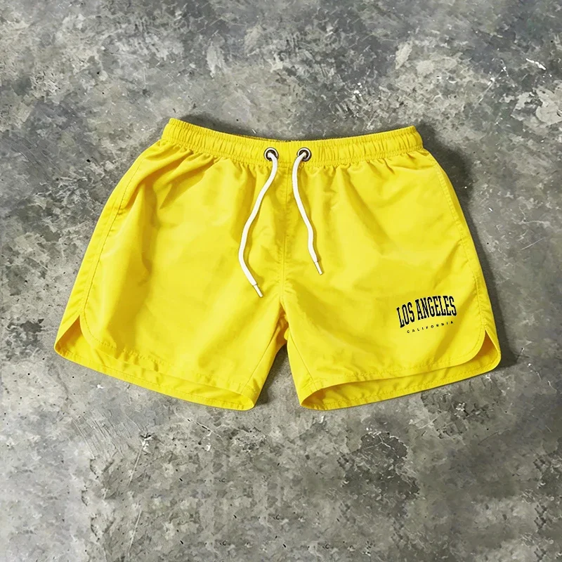 Mens Beach Shorts Casual Quick Dry Surf Man Swimwear Outdoor Sports Jogging Shorts Summer Swimming Fitness Running Pants Travel