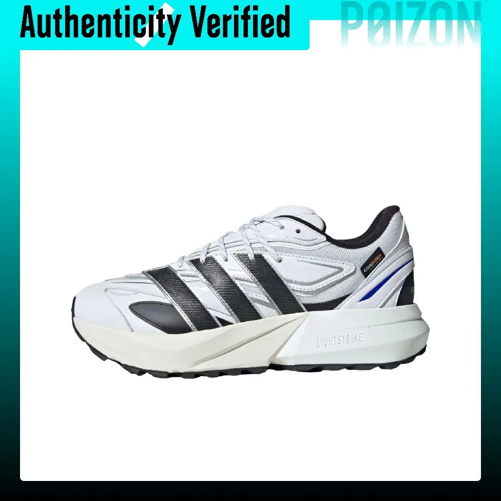 Adidas LIGHTBLAZE Running Shoes Men's Cloud White/Matte Silver/Transparent Blue JS1989