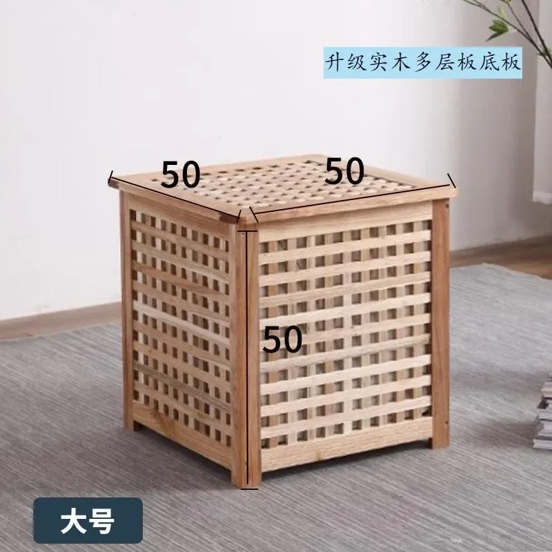Pastoral Solid Wood Grid Bedside Table Storage Coffee Table Can Sit Creative Furniture Locker Sofa Side Table