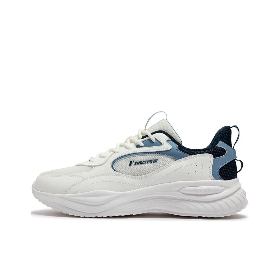 361 Abrasion Resistant, Breathable, Lightweight Low top Casual Running Shoes Men's White Blue 672516718/