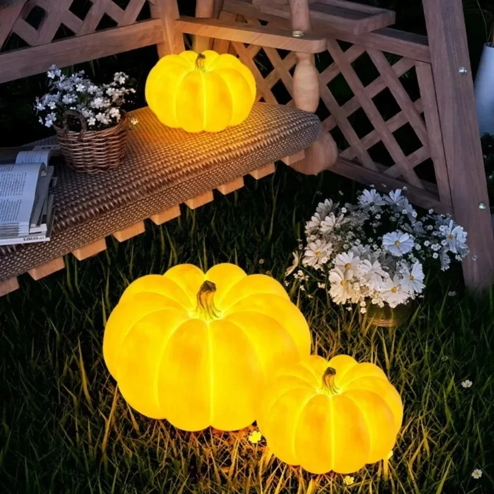 Outdoor Solar Landscape Lamp Portable Jack-o'-lantern Waterproof IP65 Decor Courtyard Villa Terrace Camping Garden Solar Light
