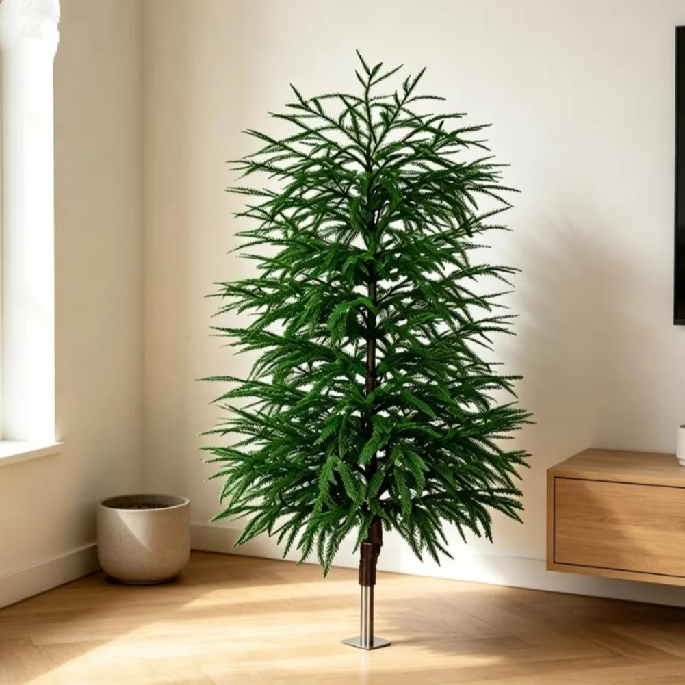 60cm Green Artificial Pine Tree with PE Material and Detachable Branches Realistic Leaves for Holiday Season Indoor Decor