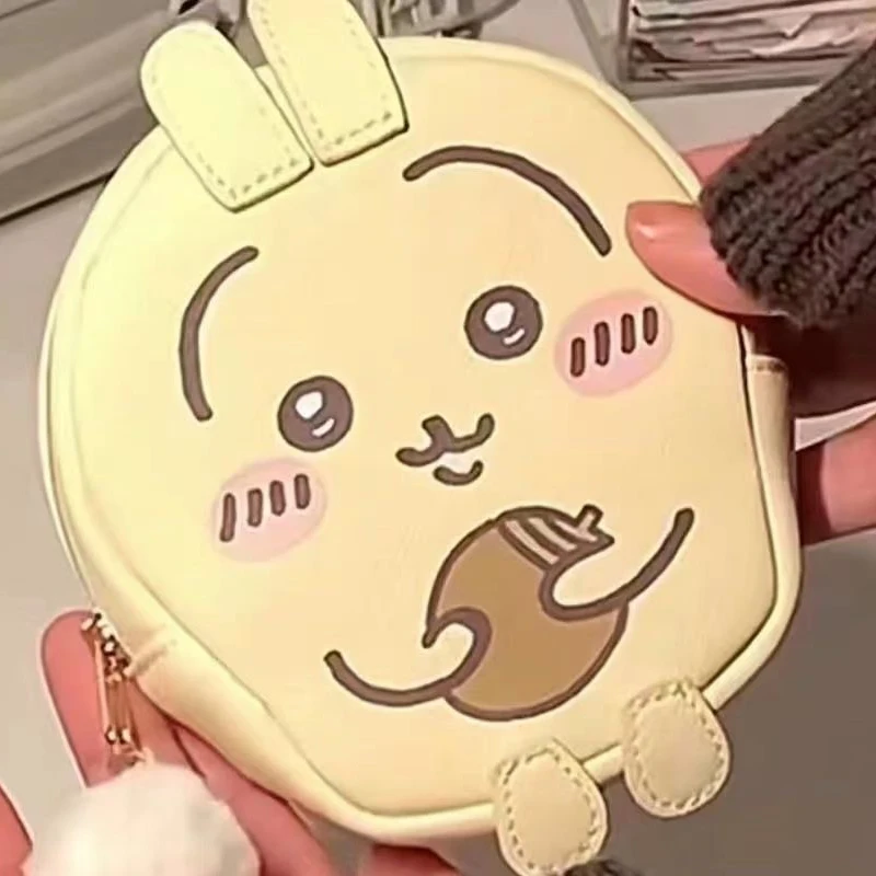Chiikawa Coin Purse Hook Bag Backpack Girl Anime Hanging Bag Coin Purse Storage Small Bag Hachiware Usagi Bags for Woman