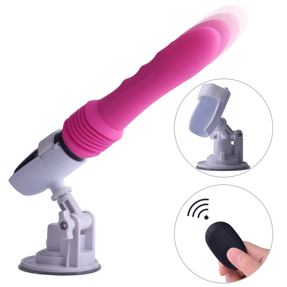 Remote Control Big Dildo Vibrators Telescopic Automatic Sex Machine Adult Sex Products with Suction Cup Erotic Sex Toy For Woman
