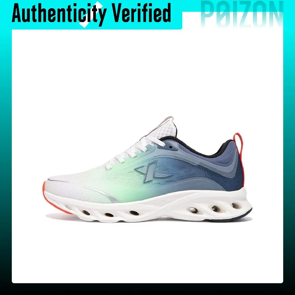XTEP Abrasion Resistant Lightweight Slip Resistant Low top Casual Running Shoes Men's White Green 875119110080-5//