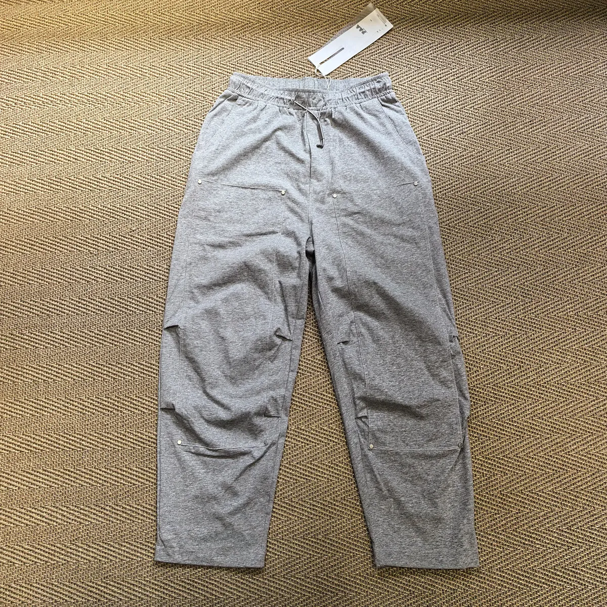 Amekaji Wear Solid Color Wide Leg Logging Pants Sports Pants Sweatpants Loose Baggy Casual Pants