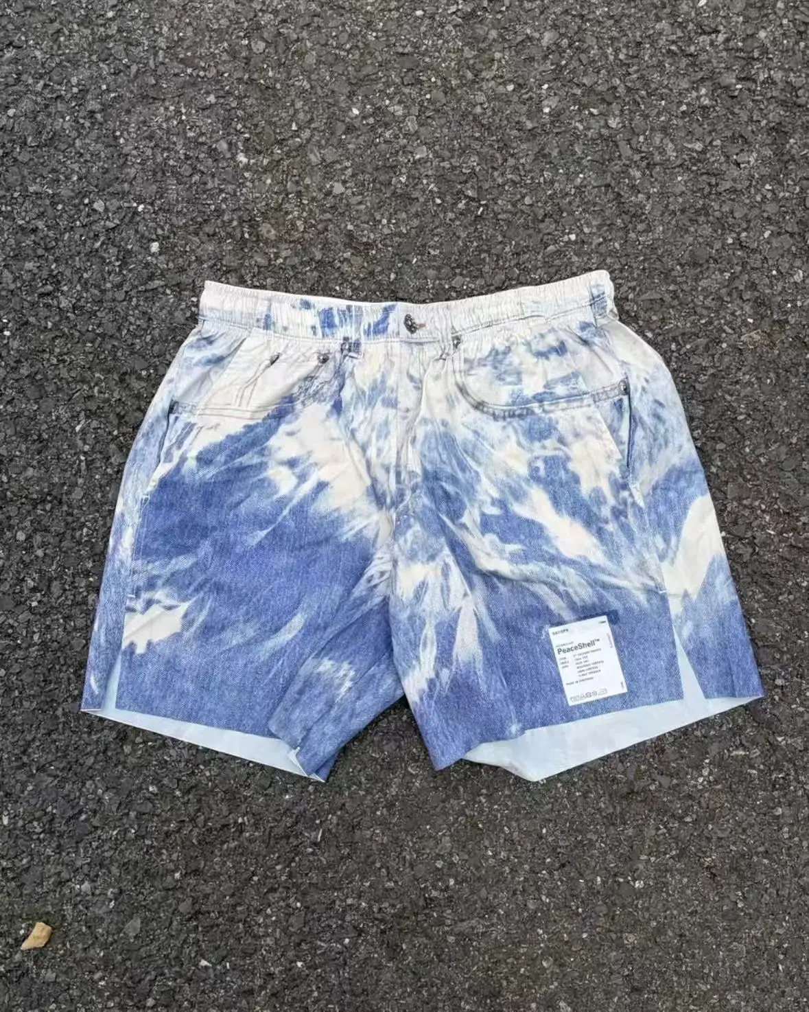 SATISFY 5-inch unlined lightweight quick-drying bleached denim running shorts