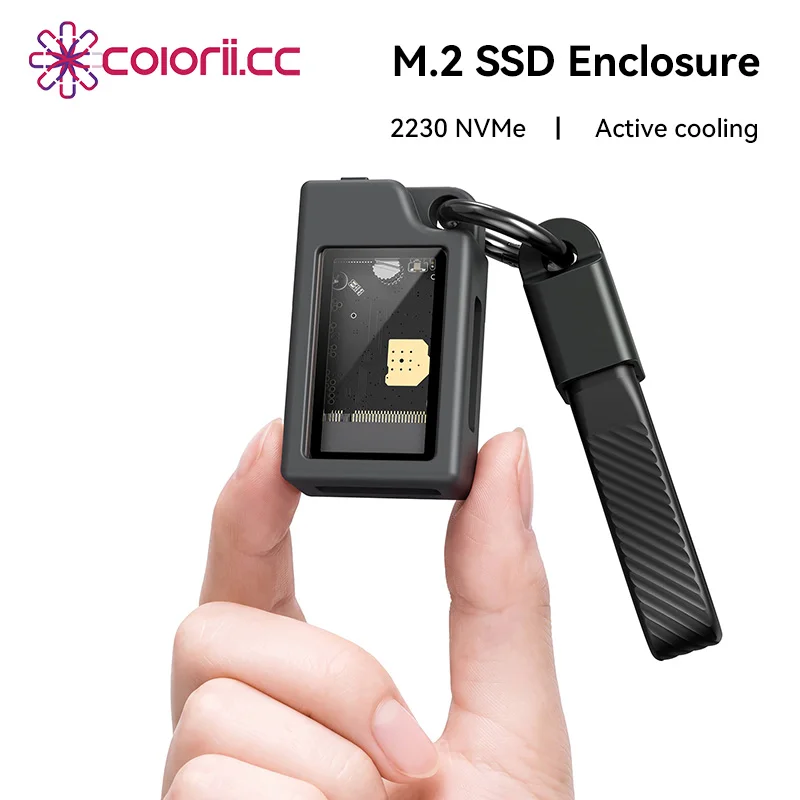 Colorii M2 SSD Case 2230 M.2 NVMe SSD Enclosure USB 3.2 Gen2  10Gbps  to NVMe PCI-E M.2 External SSD for Laptop PS5 Game Camera