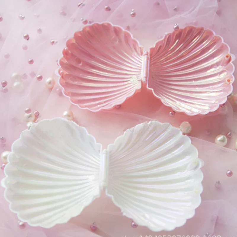 Shell Ring Necklace Earrings Jewelry Storage Organizer Box Case Charm Gift