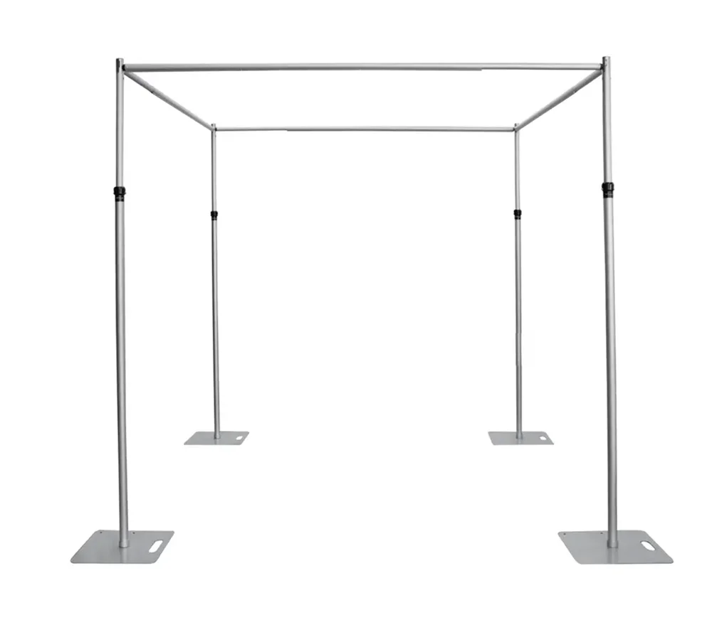 Portable heavy duty large size backdrop stand telescopic adjustable banner display
