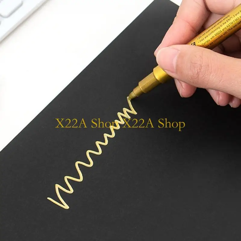 Unique 12 Pcs Epoxy Resin Drawing Pen Acrylic Paint Highlights Metallic Permanent Marker Graffiti Point Pen