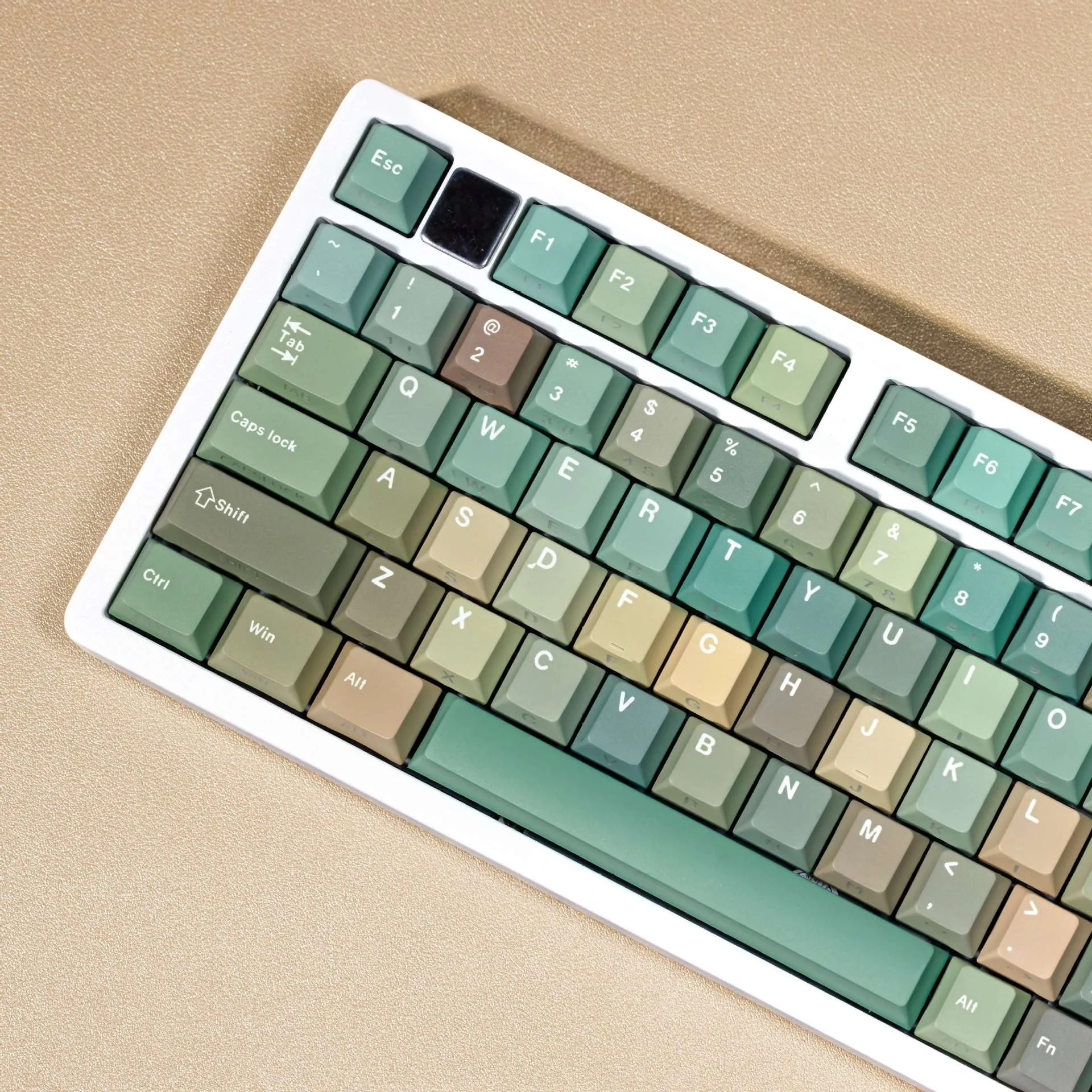 forest Keycaps Korean Spanish French Japanese Russian Cherry Profile PBT Keycap For Mechanical Keyboard ISO Side Print Key Caps