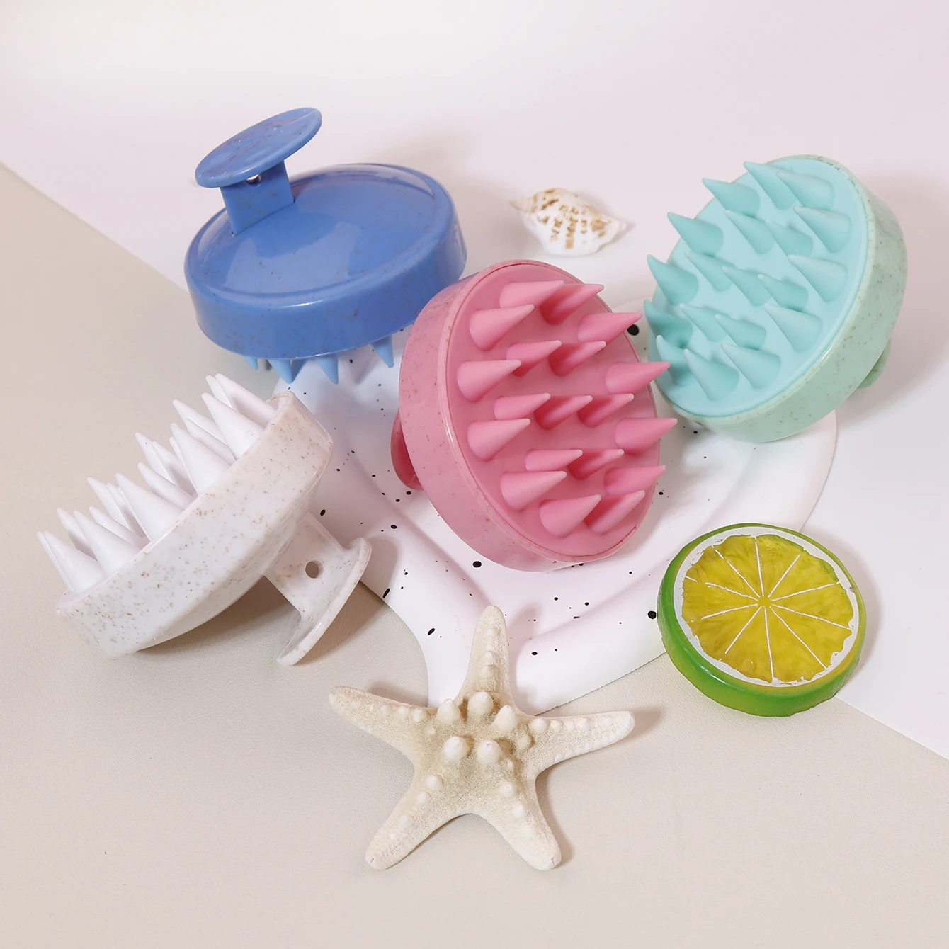 1/2/3/4/6pcs hair and scalp massage brush, scalp care brushSpecial for real hair wigs