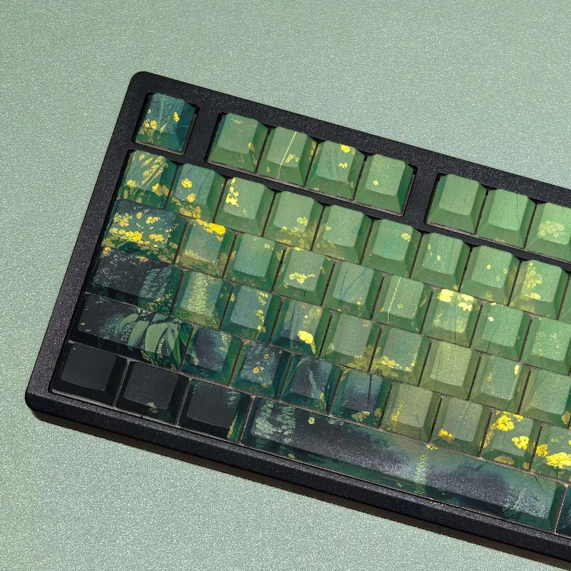 Midsummer Theme Keycaps Set Customized Cherry Profile PBT Sublimation Keyboard Cap for Mechanical Keyboard Accessories Gifts
