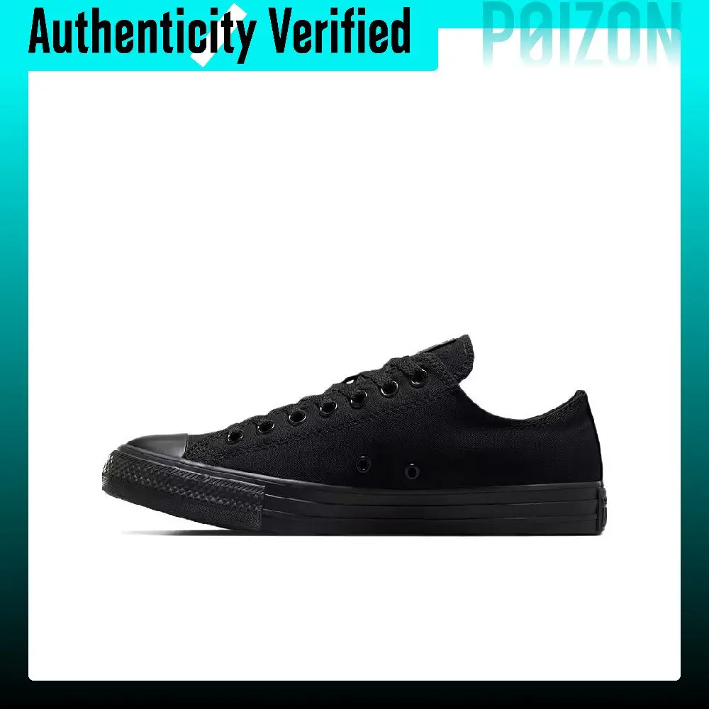 Converse All Star Comfortable Abrasion Resistant Low top Canvas Shoes Unisex Black M5039C