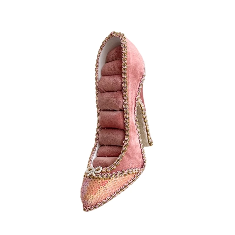 HXBF High Heel Design Jewelry Organizers With Multiple Slot For Rings Earrings