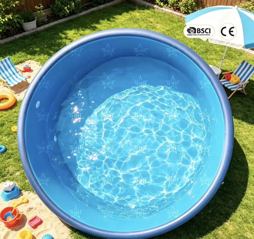 Ultra Stiff PVC Inflatable Swimming Pool Drop Stitch Construction 15cm Thick Black/Custom Color Athlete Recovery