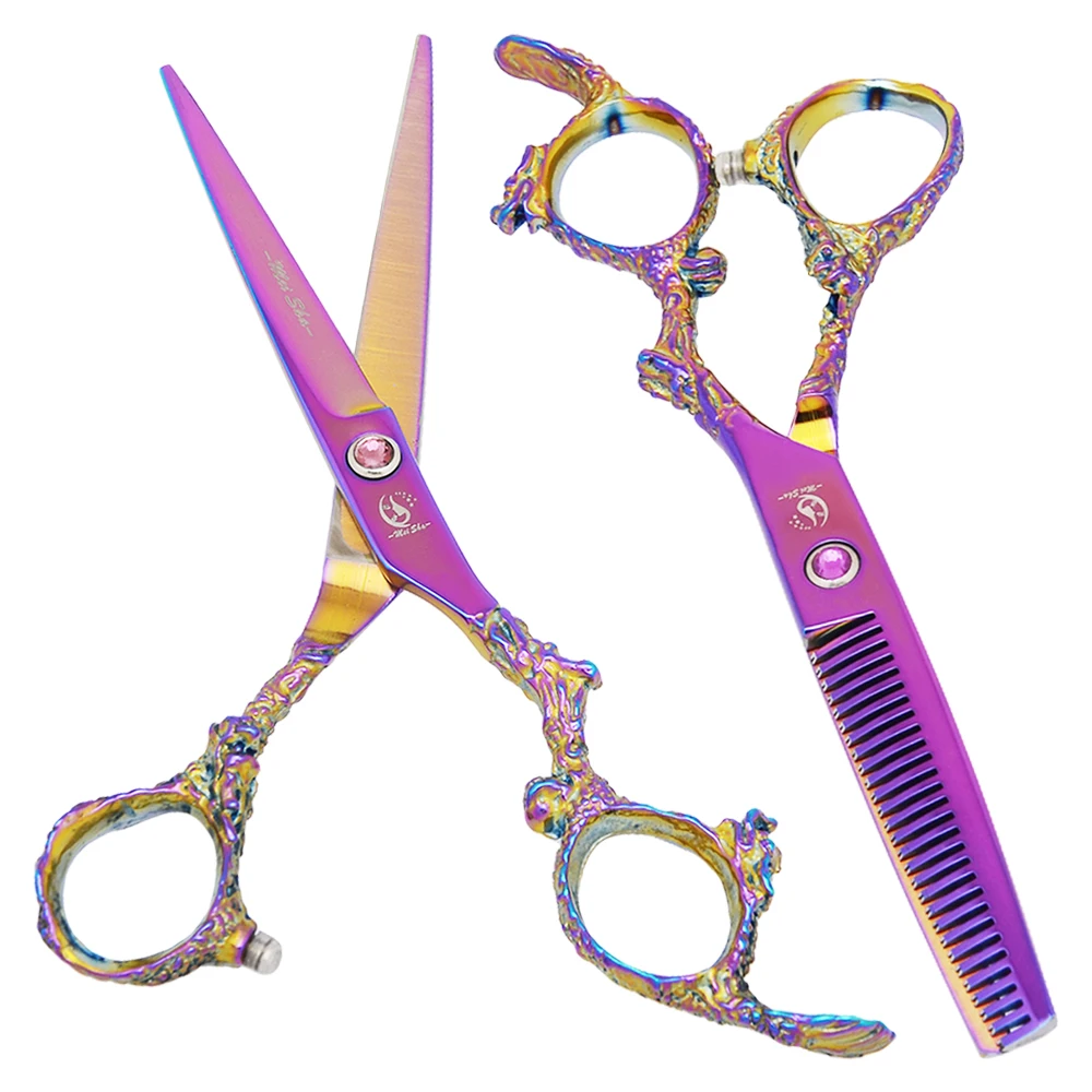 6.0 Inch Professional Hair Scissors Hairdressing Cutting Scissors Thinning Shears Barber Hair Care Salon Styling Clippers A0110A