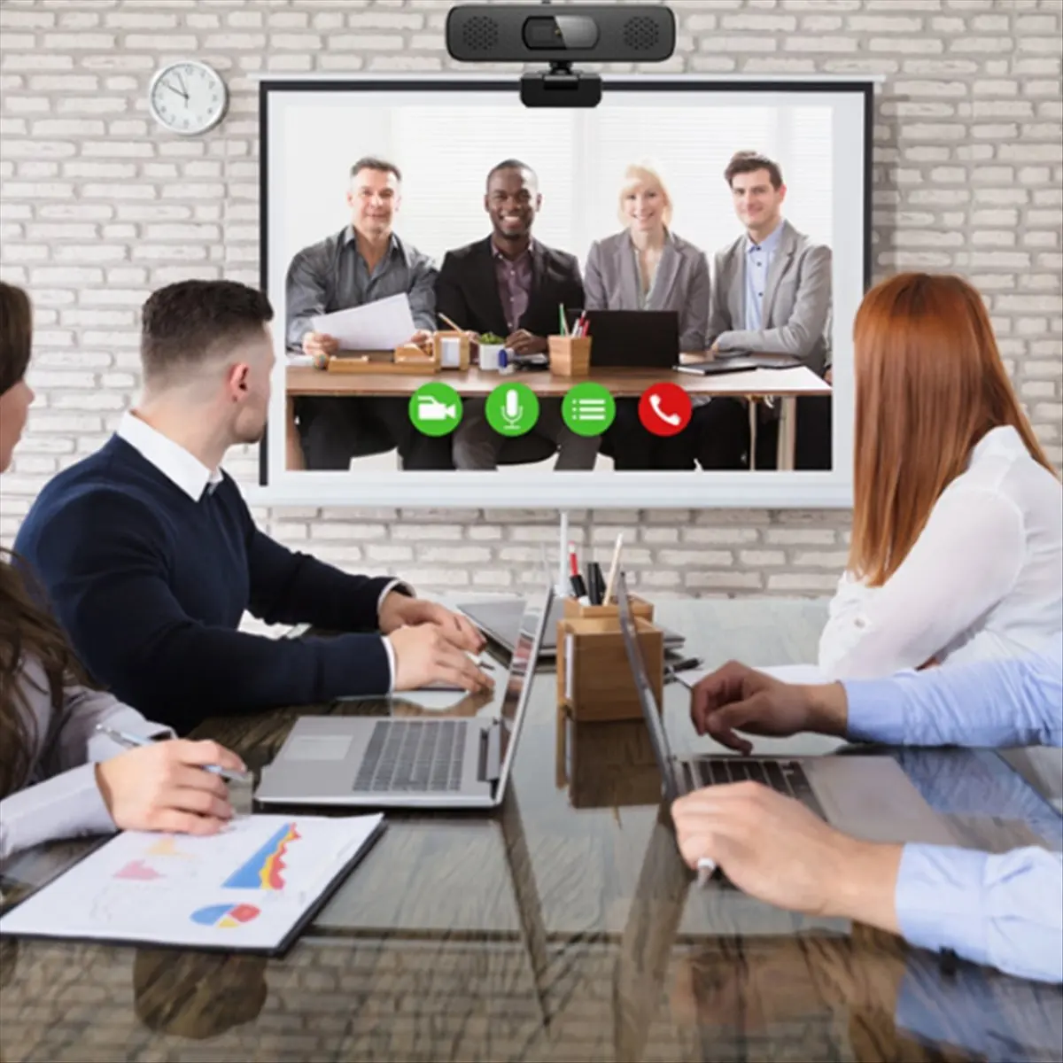 A46U 2K HD Webcam with 2 Speakers Built-in Mic,USB Stream Camera for Desktop Laptop Computer Video Conferencing