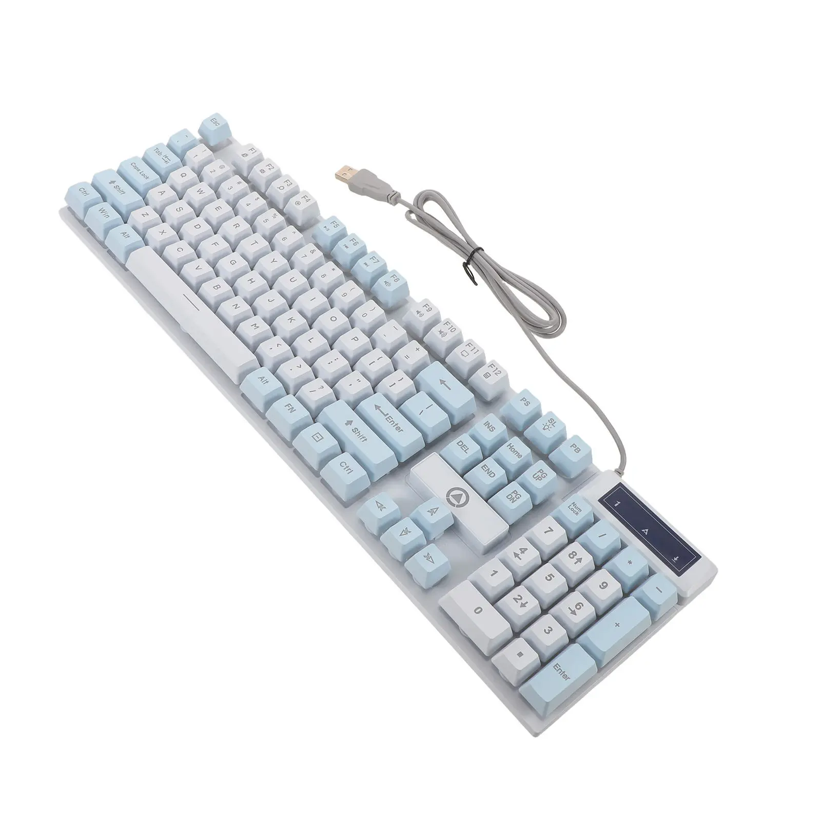 Rgb Backlit Mechanical Keyboard 104 Keys Wired USB Gaming Keyboard for Pc Laptop Office Ergonomic Typewriter Layout Fast