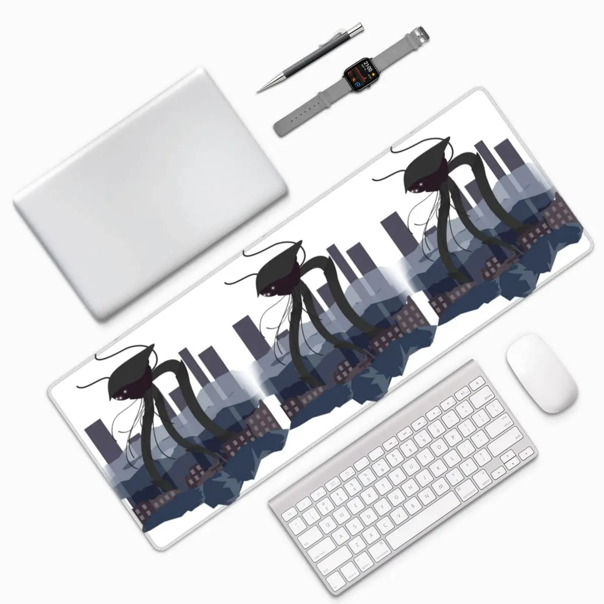 War Of The Worlds Martian Tripod Large Mouse Pad Computer Keyboard Mouse Mat Gaming PC Laptop Desk Mat Table Mats