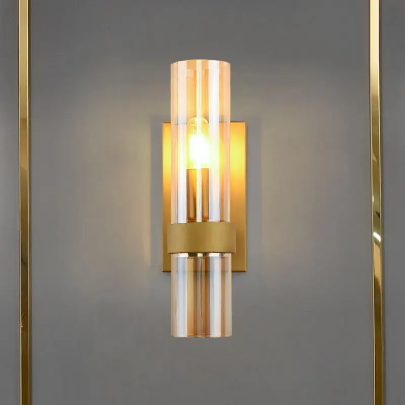 Modern Linear Sconce Indoor Bedside Sconce Lighting Fixture Glass Wall Lamp For Bedroom Wall Light Indoor