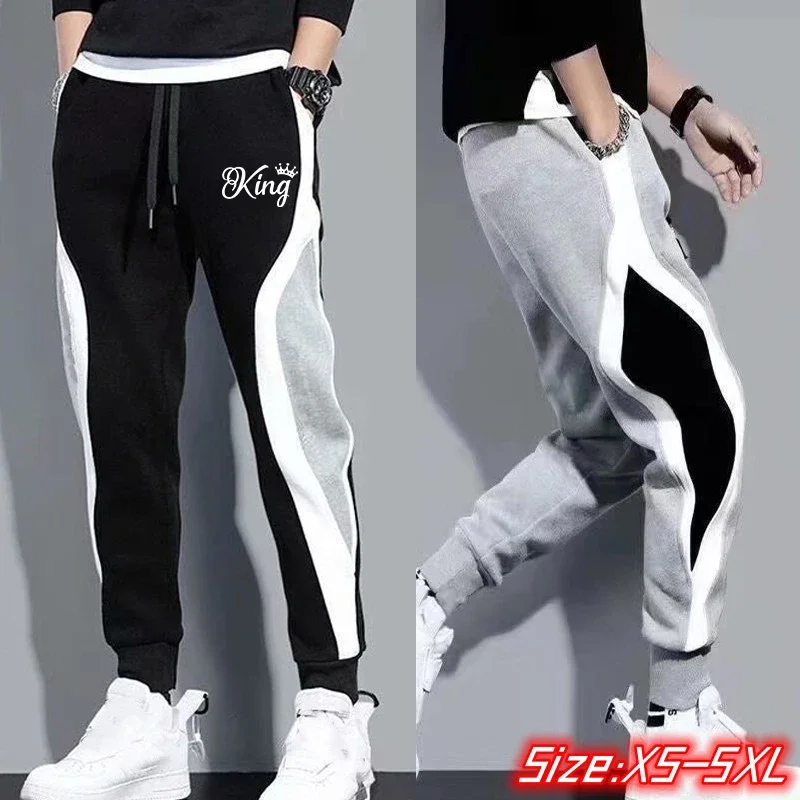 Fashionable men's hip-hop work pants, jogging pants, casual pants, elastic waist circumference, sports pants, streetwear