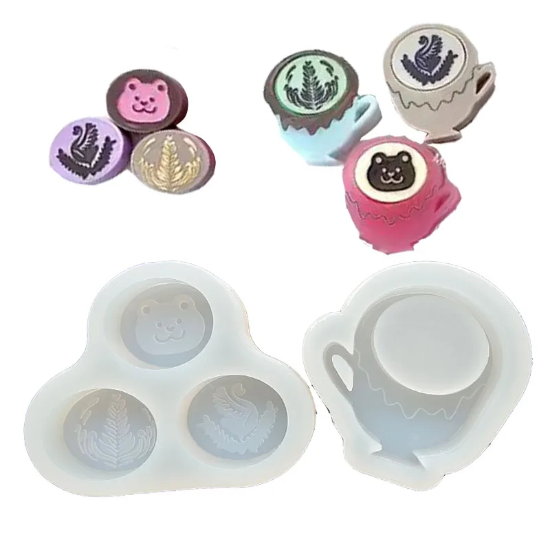 Handcraft Epoxy Resin Mold Coffee Cup Shaped Keychain Mold Jewelry Tool Jewelry Accessories