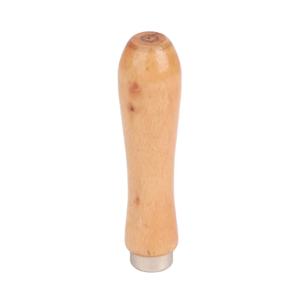5pcs Comfortable Wooden Wooden File Handle 95mm Length Wood Material File Handle Replacement Wood Handle Replacement
