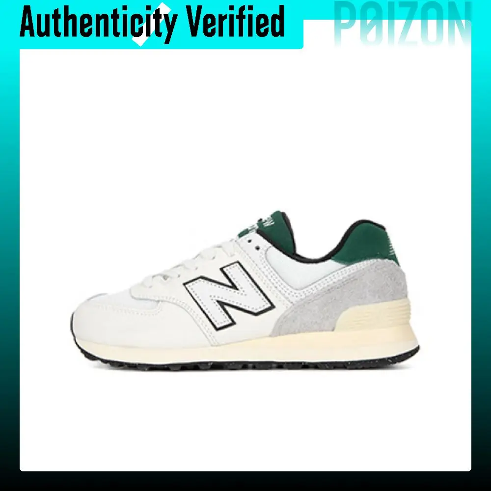 New Balance NB 574 Casual Shoes Unisex Low-top Gray/White/Green U574VX2