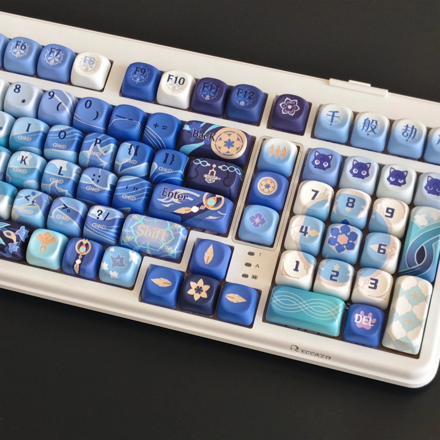 MAIMOOO Genshin Impact Wanderer Keycaps Korean/Russian MOA Cherry Profile PBT Cartoon Anime Game Scaramouche Keyboard Keycap