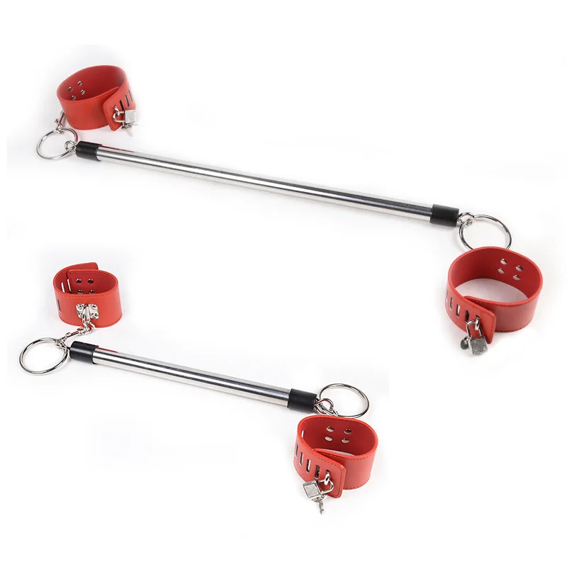 Stainless Steel Open Leg Bar Set Detachable Restriant Bondage Handcuffs Ankle Cuffs Sex Toys for Adult Couples Erotic Product