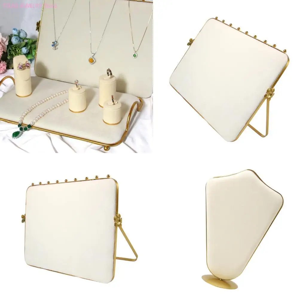 62KE Heart Designs Jewelry Organizers With Metal Base And Padding